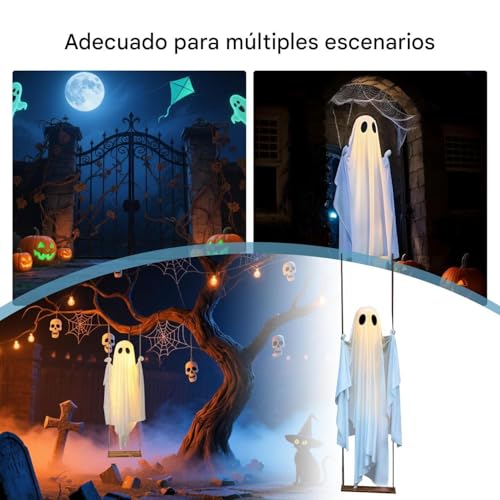 Fantômes lumineux télécommandés grand format pour décor effrayant - 5