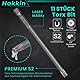 Hakkin 12 Stück Torx Schraubendreher Set 1/4 100 mm Torx Bit Set Lang mit Loch S2 Elektrische Schraubendreher Bitsatz für Akkuschrauber T6/T7/T8/T9/T10/T15/T20/T25/T27/T30/T40 Sternschraubendreher