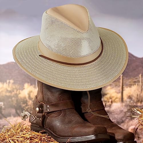 Henschel Hats 5310 Henschel Aussie Mesh Breezer Hat - Packable Sun Protection thumb #3