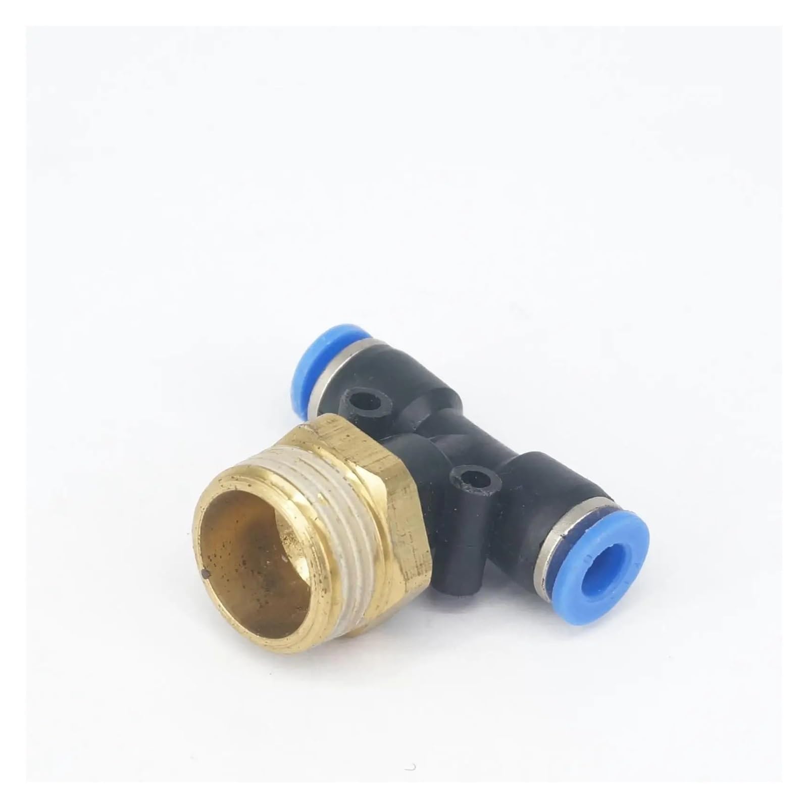 Rvblrdse Men's One Color 5Pc 1/2" To Fit Tube O/D 6Mm Pneumatic Tee 3 Way Push In Connector Union Quick Release Air Fitting Plumbing