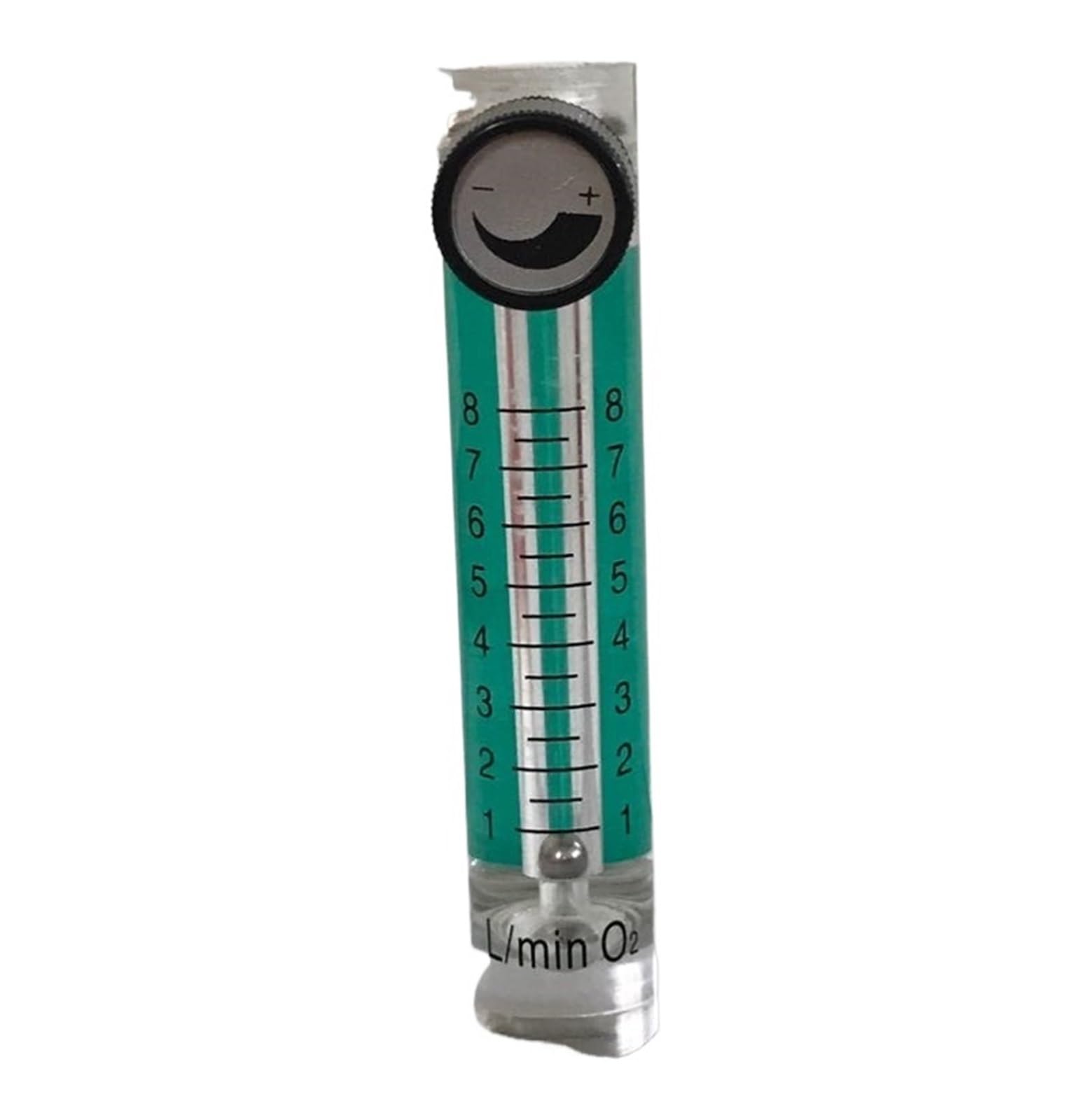 BACYDLPL Gas Air Oxygen Flowmeter Countor Indicator With Valve brass Connector 0.1Mpa 1-8L/Min height 116mm(0-3L per Min 93mm)