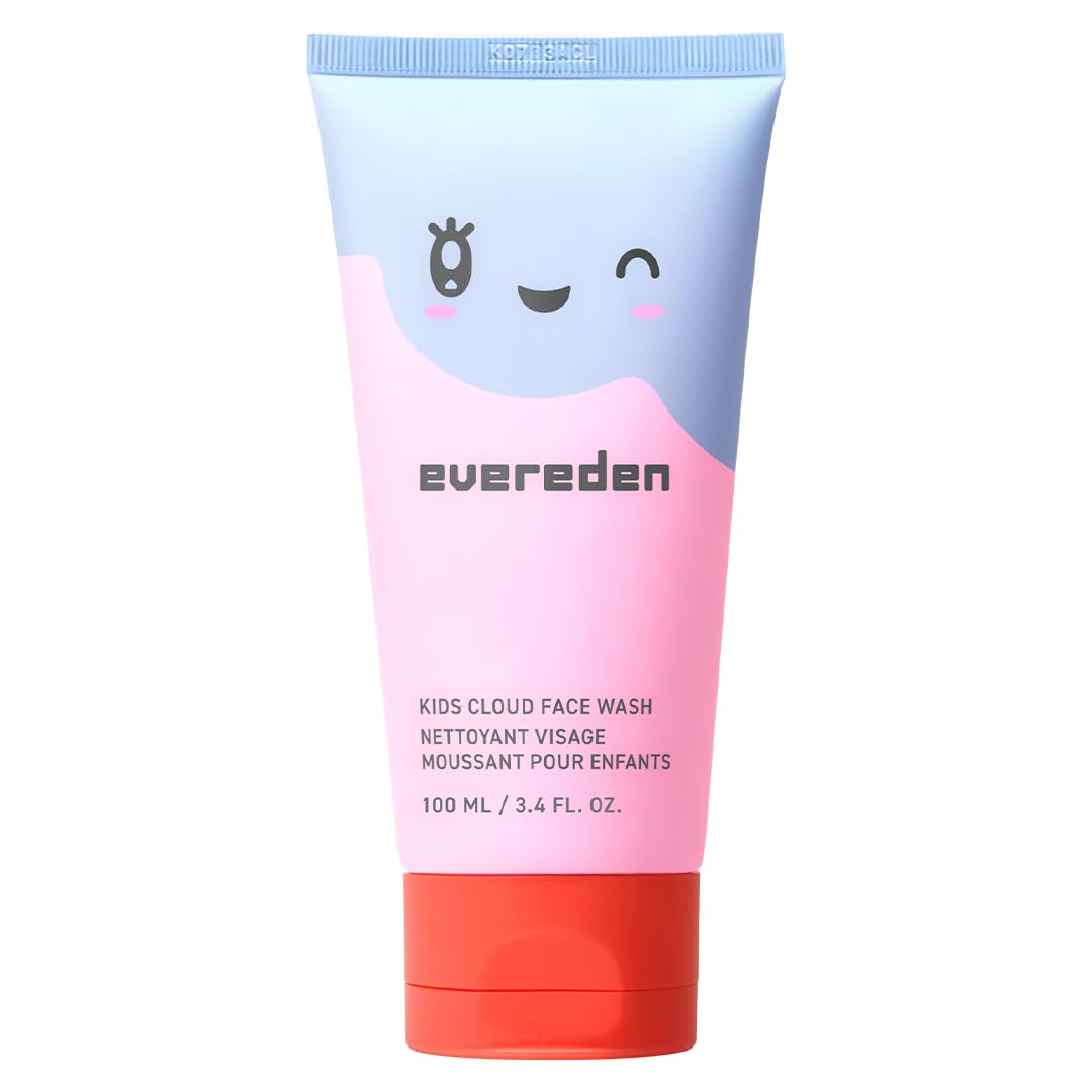 Evereden Kids Cloud Face Wash: Tropical Sorbet, 3.4 fl oz | Creamy & Fun Skin Care for Kids | Easy-to-Use Face Wash | Non-toxic Skin Care for Sensitive Skin