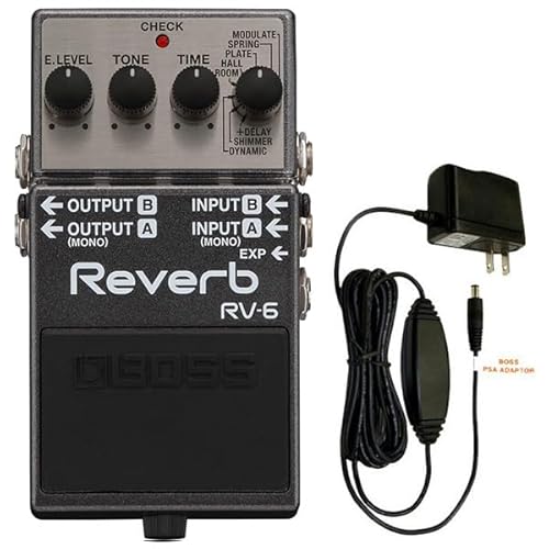 BOSS コンパクトエフェクター RV-6 リバーブ + 純正アダプター PSA-100S2 セット