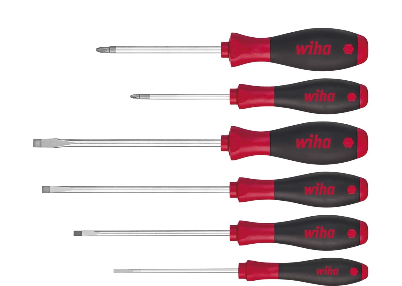 Wiha 07153 Softfinish® Sl/Pz Screwdriver Set, 6 Piece