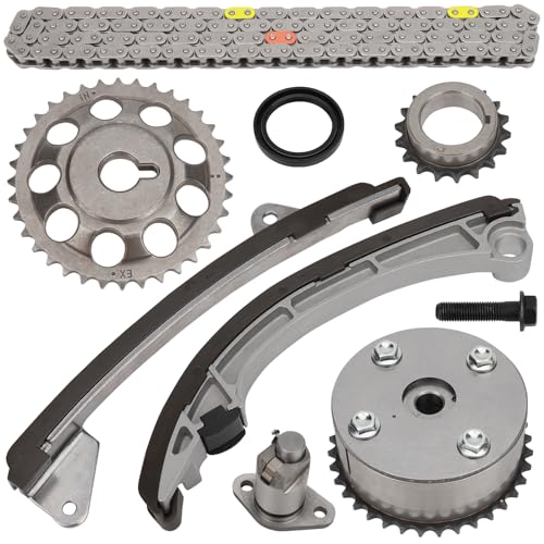 BRTEC Timing Chain Kit Compatible with 1998-02 Chevrolet Prizm, 2003-08 Pontiac Vibe, 2000-05 Toyota Celica GT/ MR2 Spyder, 1998-08 Toyota Corolla, 2003-08 Toyota Matrix XR
