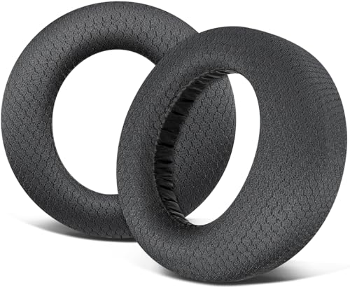 SOULWIT Mesh Stoff Ersatzpolster Ersatz Ohrpolster für Sony PlayStation 5 Pulse PS5 3D Wireless Headset, Polster mit Geräuschisolationsschaum