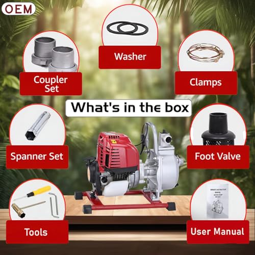 Image of OEM Professional 35CC 4 Stroke Advanced Technology Gasoline Petrol Engine Water PUMP 1? | 1Inch | Low Fuel Consumption | Long Running Time