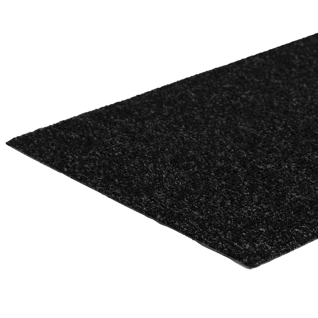 Samoprzylepne maty na schody, 30 szt., 60 x 25 cm, czarne, z włókniny igłowanej, polipropylenu, antypoślizgowe, nadają się do prania, ochrona przed krokami, na klatkę schodową, korytarz