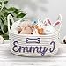 Personalized Baby Name Basket Custom Cotton Rope Diaper Caddy Nursery Organizer Stortage Bin