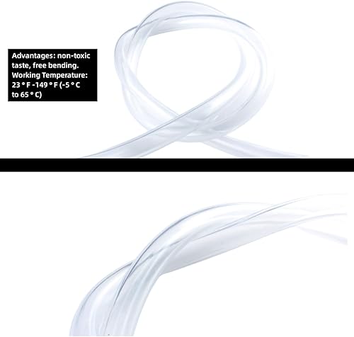 Miniatura 4 de Tubo de vinilo de plástico transparente de 14 pulgadas de diámetro interior x 38 pulgadas de diámetro exterior de 50 pies, tubo ligero de PVC