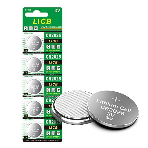 LiCB CR2025 Battery,CR2025 Lithium Batteries,3 Volt Coin & Button Cell (5-Pack)