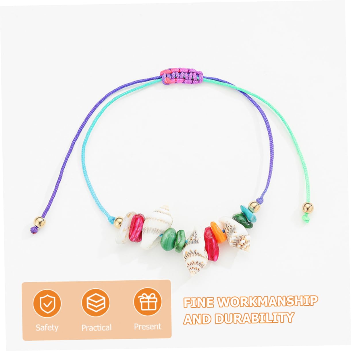 GALPADA 60piezas Tobilleras De Concha Natural Para Mujer Joyería Bohemia De Verano Ajustables Estilo Minimalista