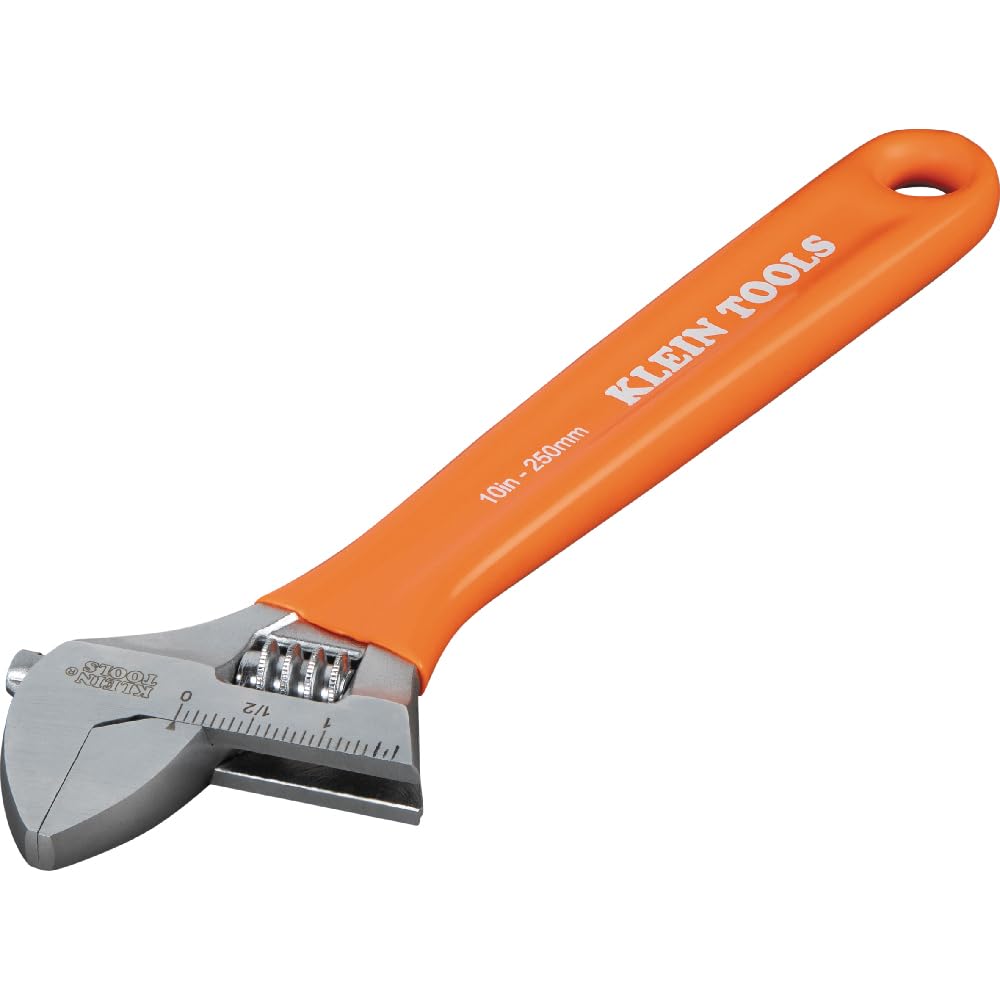 KLEIN TOOLS D5072 zestaw kluczy nastawnych, 6-calowe i 25,5 cm (25.6 cm) klucze ze stali kutej, SAE i wagi metryczne, 2-częściowy