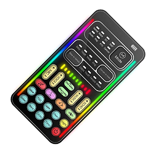 Image of Voice Changer, Portable Handheld Multifunctional Voice Disguiser with 8 Sound Effects and 8 Different Sound Changes Mini Microphone Voice Changer for Mobile Phone PC Laptops