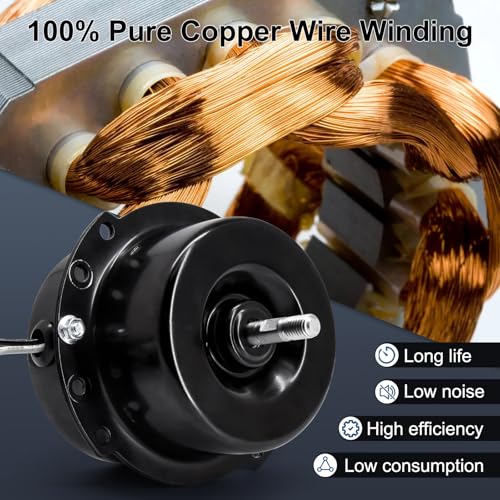 Ventilador de extracción para pared Criditpid de 7 pulgadas, negro, con termostato ajustable, para ático, cobertizo, sótano, invernadero y garaje, 1600 CFM, 760 RPM miniatura 3