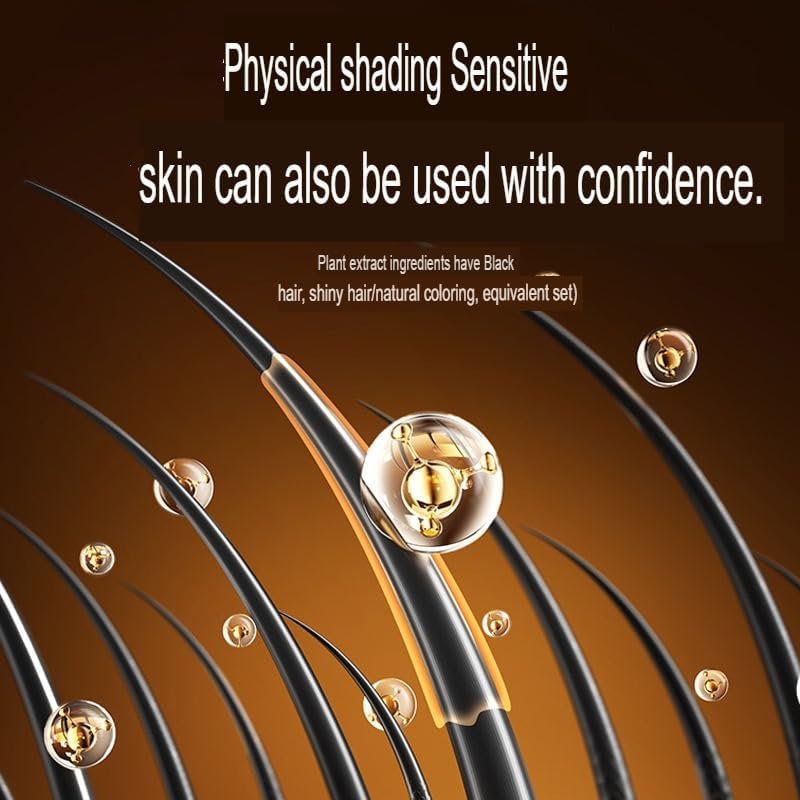 Image of 2 in 1 Hair Color Dye Stick Comb, Safe-And Waterproof and Sweat-Proof Hairs Dyes Comb,Instant and Best Hair Care, for Women & Men, Korean Hair Color Easy Application (Brown Hair Dye) (Black Hair Dye Comb)