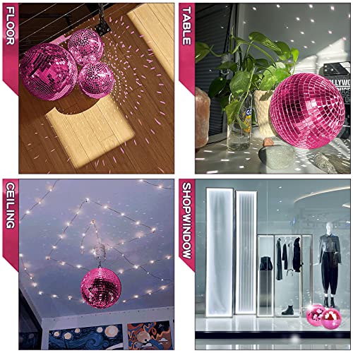 image for Mirror Ball for Disco DJ Club Party Wedding Home Decor, Muscab 12 Inch