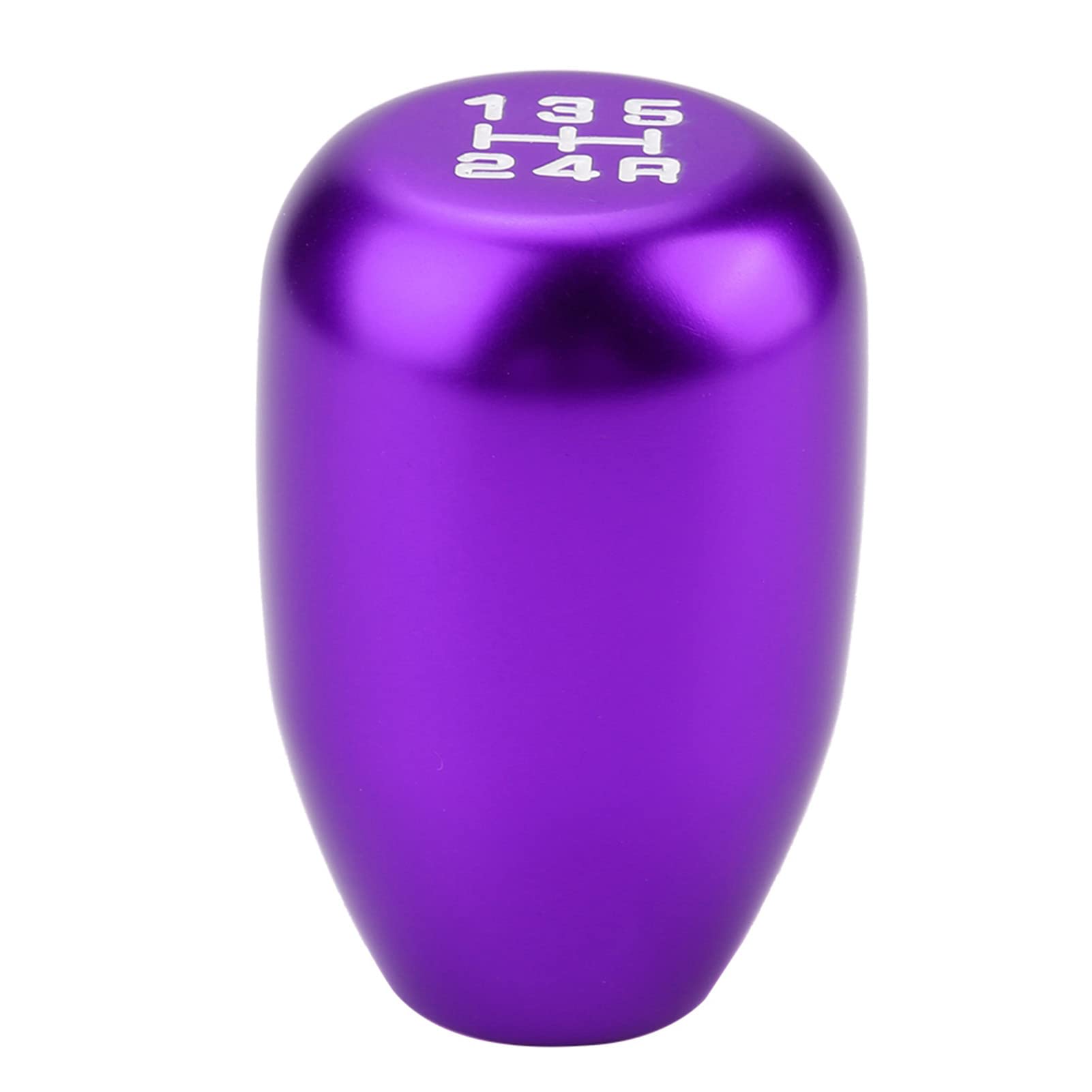 Qiilu Purple Car 5 Speed Manual Gear Shift Knob, Shifter Lever Stick With 3 Adapters 8/10/12Mm(Purple).-For Automotive Shift Knob