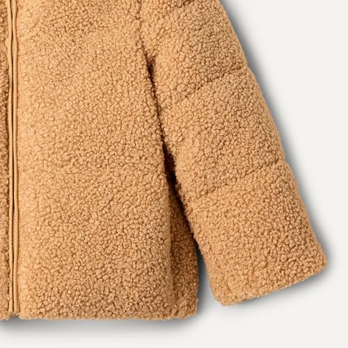 Image of Amazon Essentials x Sofia Grainge Unisex Toddlers and Babies' Teddy Puffer Jacket, Winter Coat, Fleece Lined
