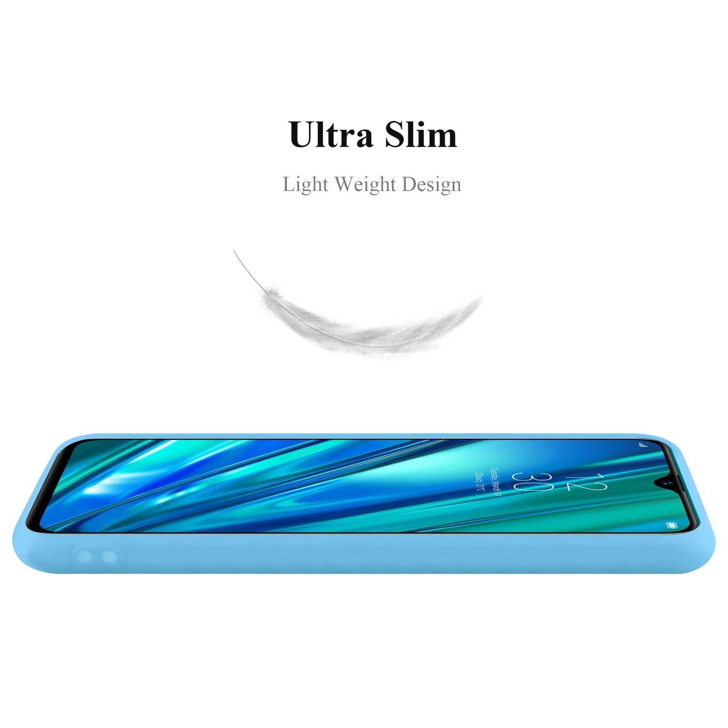 Cadorabo Custodia TPU Per Realme 5 PRO / Realme Q – Colore Rosso Candy, Cover Sottile E Morbida, Protettiva Antiurto