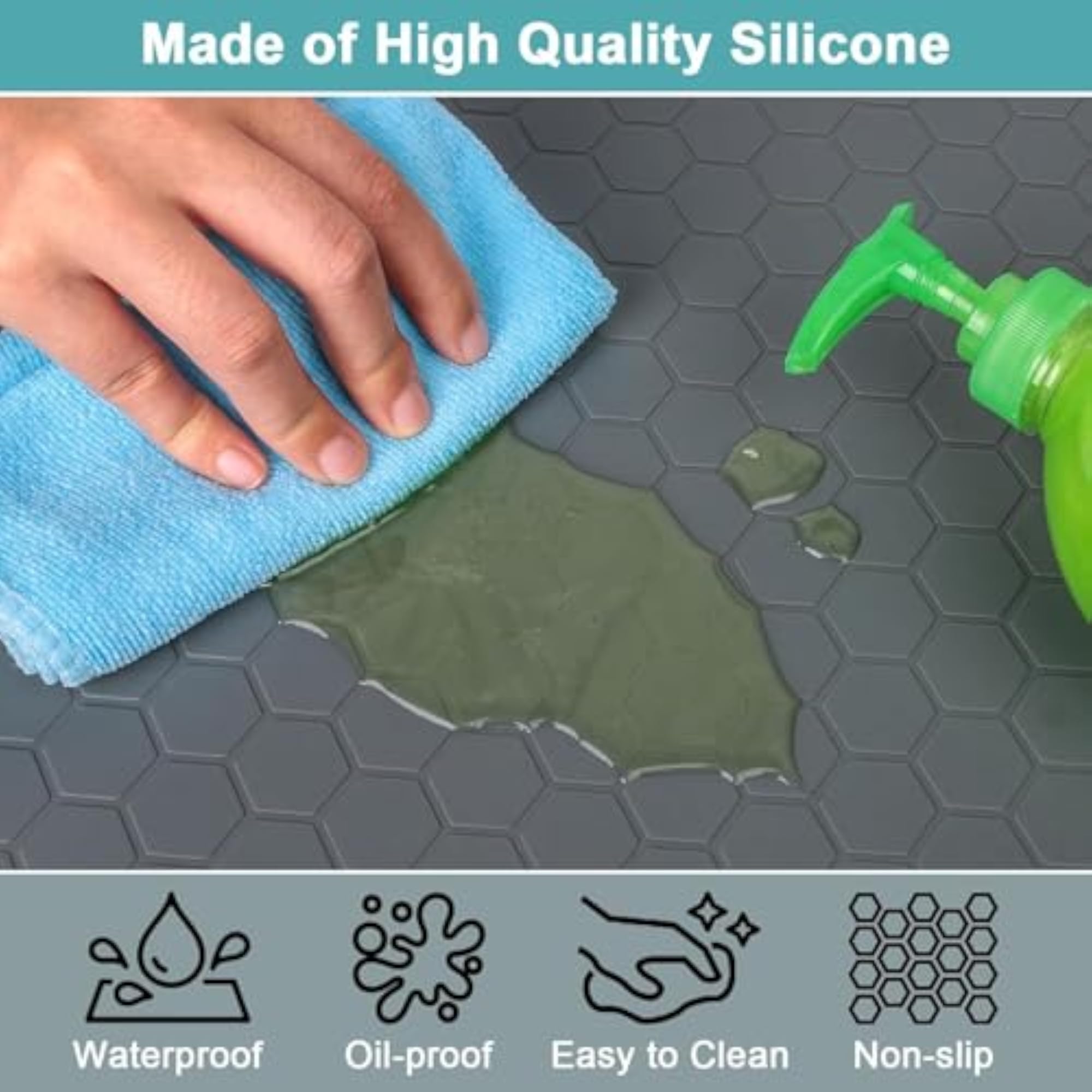 Waterproof Under Sink Mat, 34" x 22"