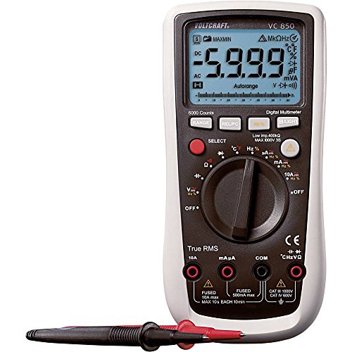 VOLTCRAFT VC850 Hand-Multimeter digital CAT III 1000 V, CAT IV 600 V Anzeige (Counts): 6000 Cover