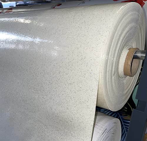 Nappe Bulgommes Imprimée Paillettes - Au mêtre (140_x_200_cm, Blanc)