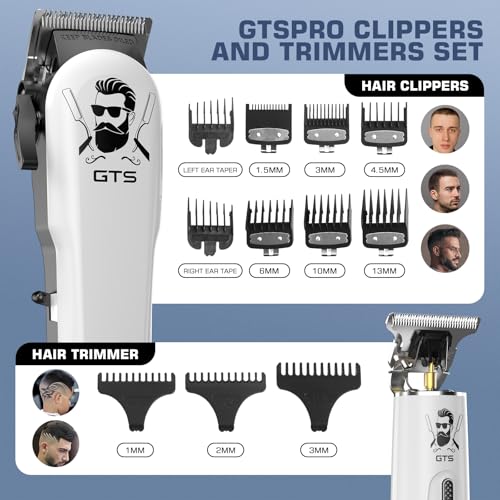 image for GTSPro Hair Clippers for Men, Clippers and Trimmers Set, Barber Clippe