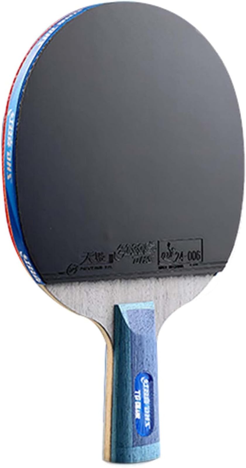 Juego de Tenis de Mesa, Palas de Tenis de Mesa Profesionales, Esponja Azul de Alta Elasticidad, Pala de Ping Pong Avanzada con Goma aprobada