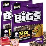 BIGS Sunflower Seeds | Keto Friendly Low Carb On The Go Snack | USA Roasted - Do Flavor Bigger (Taco Bell Supreme Sunflower Seed - 2 Bags)