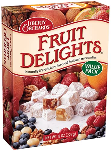 Liberty Orchards, Fruit Delights Value Pack - Assorted, Chewy Vegan Candy - 8 Oz