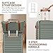 SHOWKOO Carry On Luggage Hardshell Lightweight Luggage Set, Suitcase with Double Spinner Wheels Tsa Lock White 3 piece set Green (DB/TB/20in)
