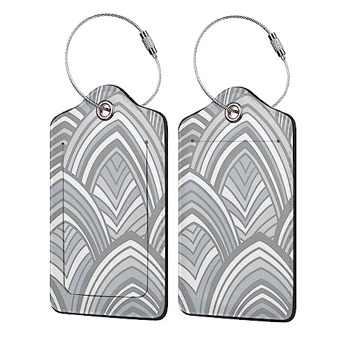 Étiquette de bagage en cuir PU finitions premium et boucle acier