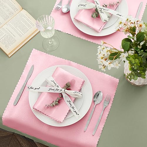 Servilletas de Satín Blush Pink 20x20 Pulgadas Pack 12 miniatura 3