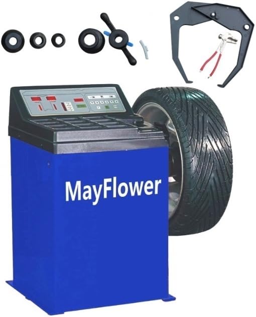 MAYFLOWER - Heavy Duty Wheel Balancer Tire Balancers Machine Rim Car 680/1 Year Full Warranty