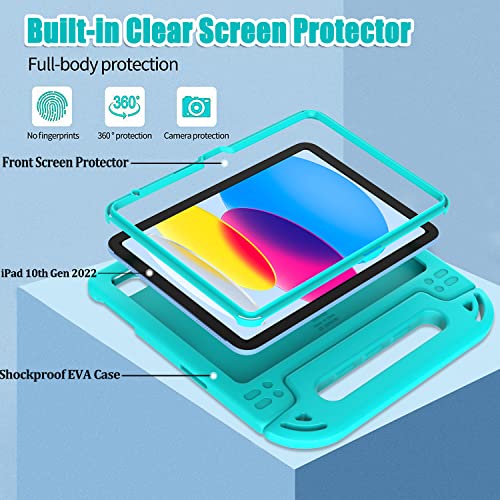 Surom Kids Case for iPad (A16) 11th Generation 11 inch 2025/10th Generation 10.9 inch 2022, with Built-in Screen Protector - Image 3