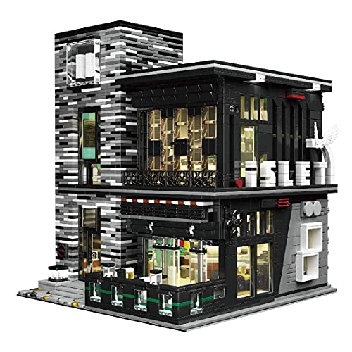 n.g. Wohnkultur City Bar Haus Bausteine Baukasten Modulare Gebäude Bauspielzeug Kompatibel mit Lego Haus (3992 Stück) – Bild 4