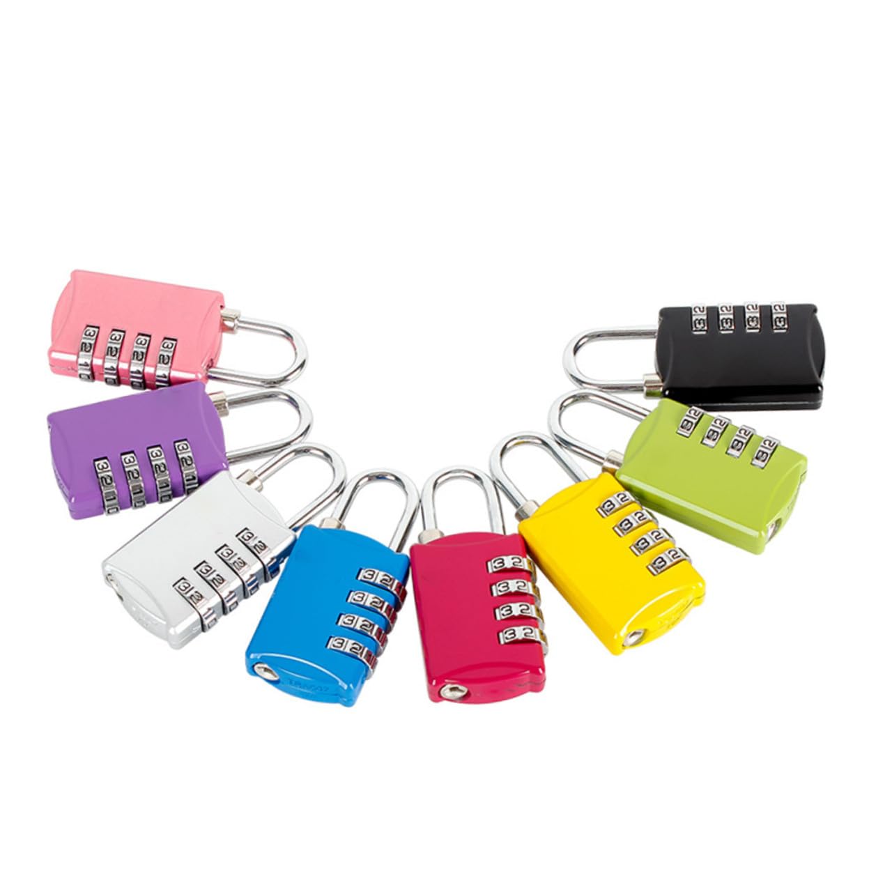 jojofuny Lucchetto Per Bagaglio Da Viaggio Con 4 Combinazioni 3 Pezzi Approvato - Password Antifurto Per Valigia Bagaglio Borsa Codice Di Combinazione