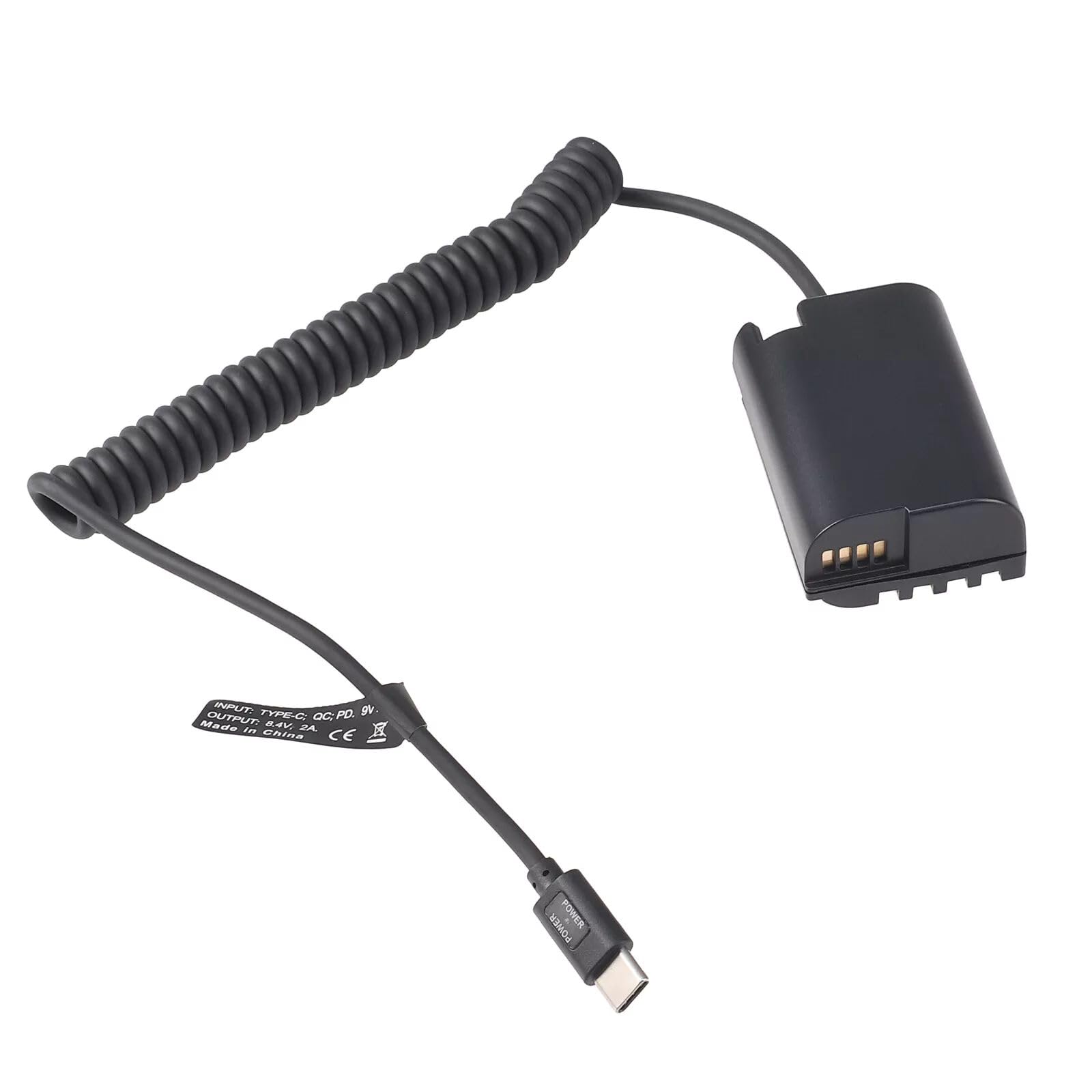 Amazon | 9V USB-CからDMW-BLK22ダミーバッテリーアダプター カメラ用