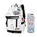 Asge Damen Mode Schultasche Kawaii Druck Rucksack Mädchen Lässig Wasserdicht Backpack Schule Teenager Daypack