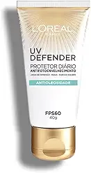 Protetor Solar Facial L'Oréal Paris UV Defender Antioleosidade FPS 60, 40g