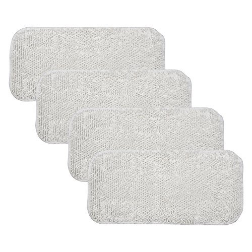 Hycles Replacement Sienna Luna Cloth Pads Microfiber Mop Pads for Steamer Head SSM-3006 Washable Cleaning Pads for Floor 4 Pack