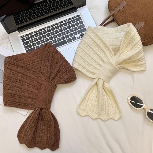 Stylish Ribbed Knitting Scarf Unisex Comfortable Neckwear Cold Weather Scarves For Daily And Party Wear3