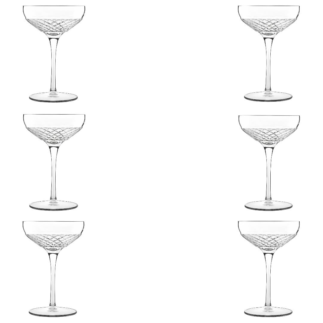 Bormioli Luigi Chalice Roma 1960 PACK 6 PCS CL.30 Cocktail Coupe