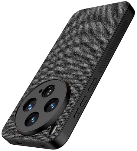 Image of Kapa Soft Full Fabric Protective Back Case Cover for Vivo X300 5G | Shockproof Slim Hard Anti Slip Back Case (Black)