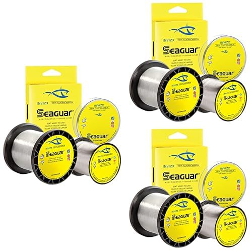 Image of Seaguar InvizX Multi-Species Fishing Line for Casting, Live Bait, Freshwater, 100% Fluorocarbon, Clear, Multiple Sizes