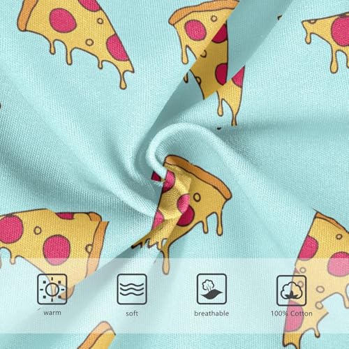 Boys' Underwear Cotton Little Boys Pizza Slices Cartoon Briefs Soft Toddler Underwear 2T-8Y3