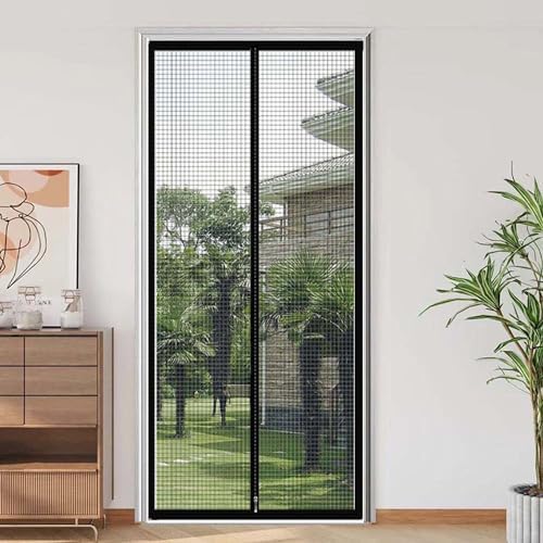 Magnetisch muggeninsecten raamscherm 105 x 155 cm, Heavy Duty Bug Mesh Gordijn, Houd insecten