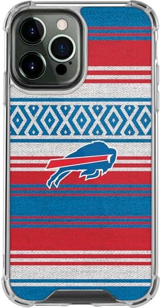 Skinit Clear Phone Case Compatible with iPhone 13 Pro Max - Officially Licensed NFL Buffalo Bills Trailblazer Design