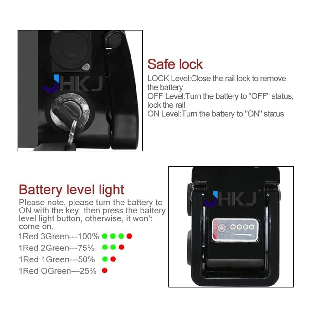 Batterie al Litio per eBike 36V 48V | Batteria al litio ricaricabile da 8Ah/ 10Ah/ 12.5Ah/ 15Ah/ 17.5Ah/ 20Ah per monopattino/bici pieghevole